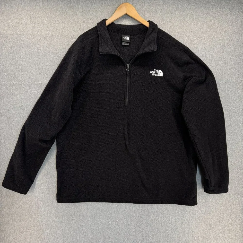 The North Face Mens XXL Black Fleece Pullover‎ 1/4 Zip Warm Casual Outdoor Layer